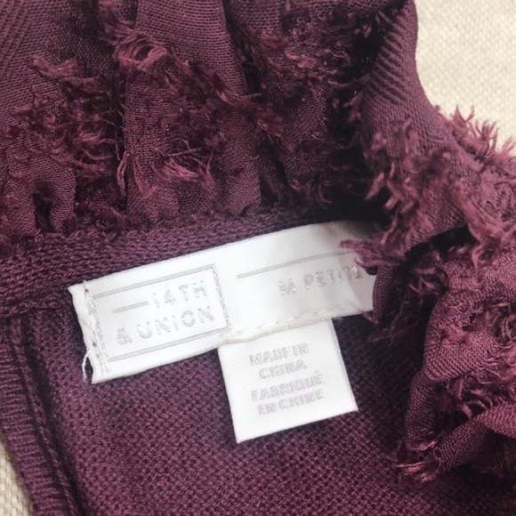 14th & Union Ruffle Neck Sweater - Picture 2 of 6